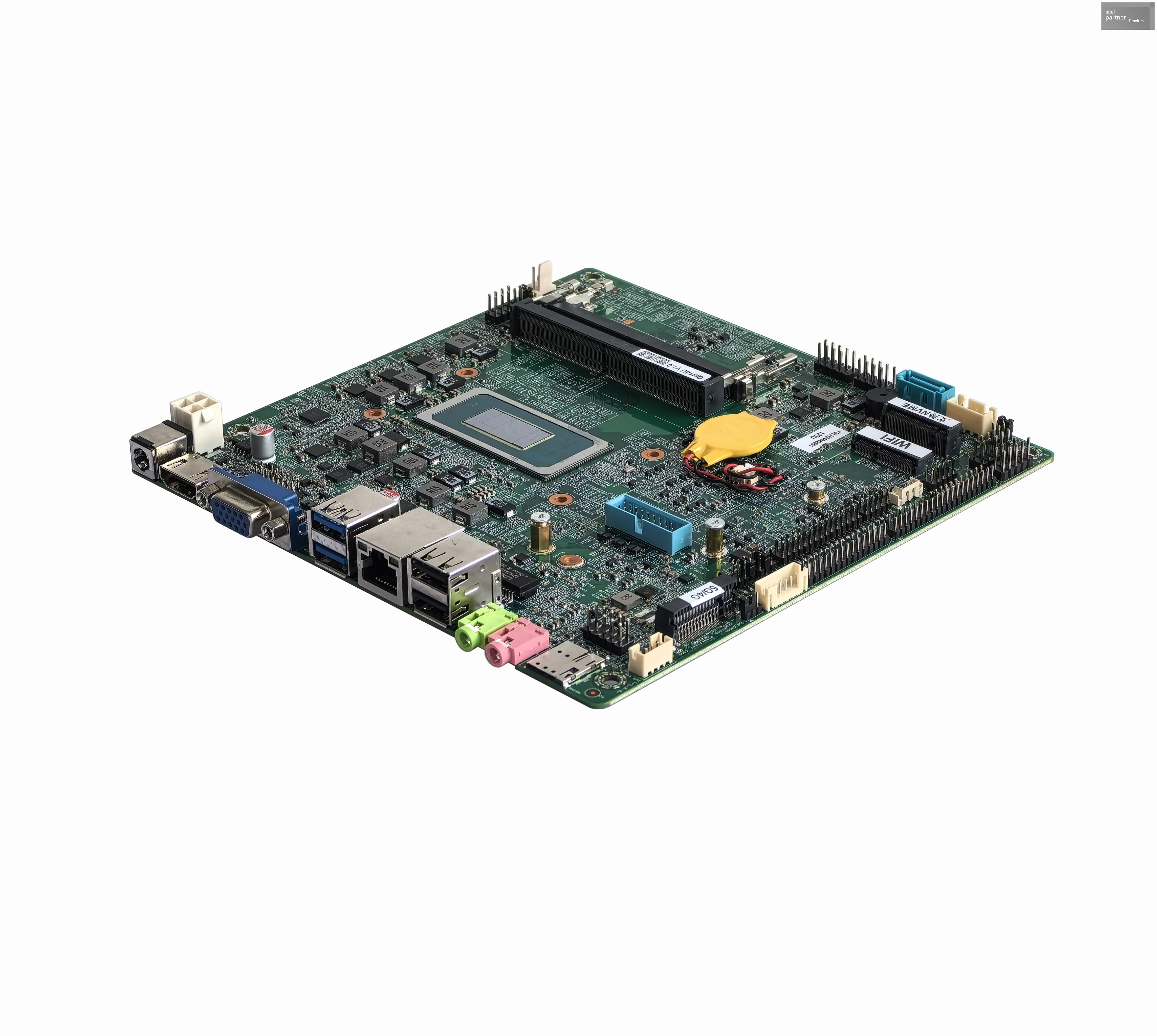 DC12V-Industrie-Motherboard U5-125U, 16 GB RAM, 512 GB SSD, WLAN, Windows 10/11 f&uuml;r die Stra&szlig;enanzeige