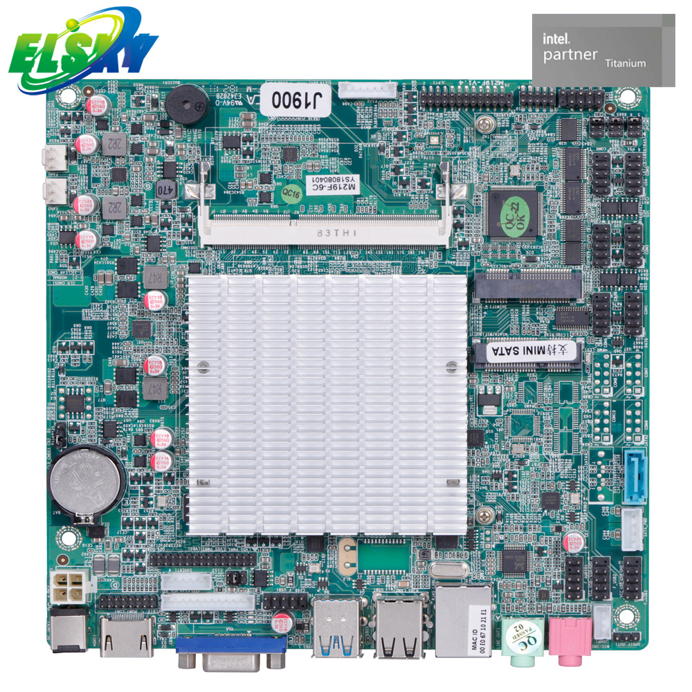 Placa base vers&aacute;til sin ventilador para PC multimedia, ciudad inteligente, comercio minorista y transporte