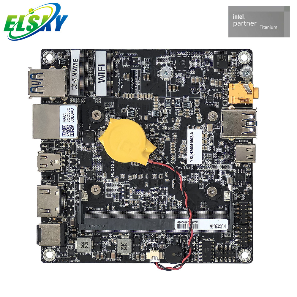 Placa base NUC peque&ntilde;a y compacta para finanzas inteligentes, comercio minorista, transporte y atenci&oacute;n m&eacute;dica