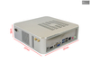 PC industrial de alto desempenho dc19v U9-185H, ddr5 96gb ram, m.2 nvme 2tb, wifi, windows 10/11 usb, rj45, com rs232, para contador artificial