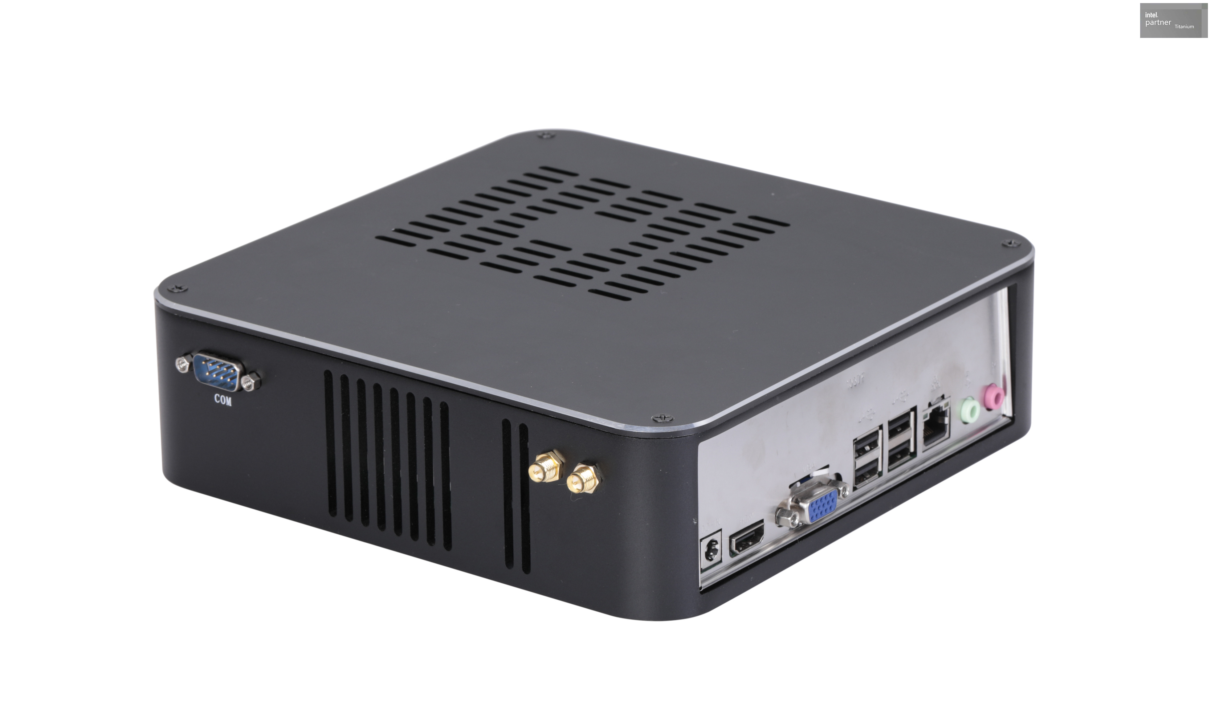 PC industrial de alto desempenho dc19v U9-185H, ddr5 96gb ram, m.2 nvme 2tb, wifi, windows 10/11 usb, rj45, com rs232, para contador artificial