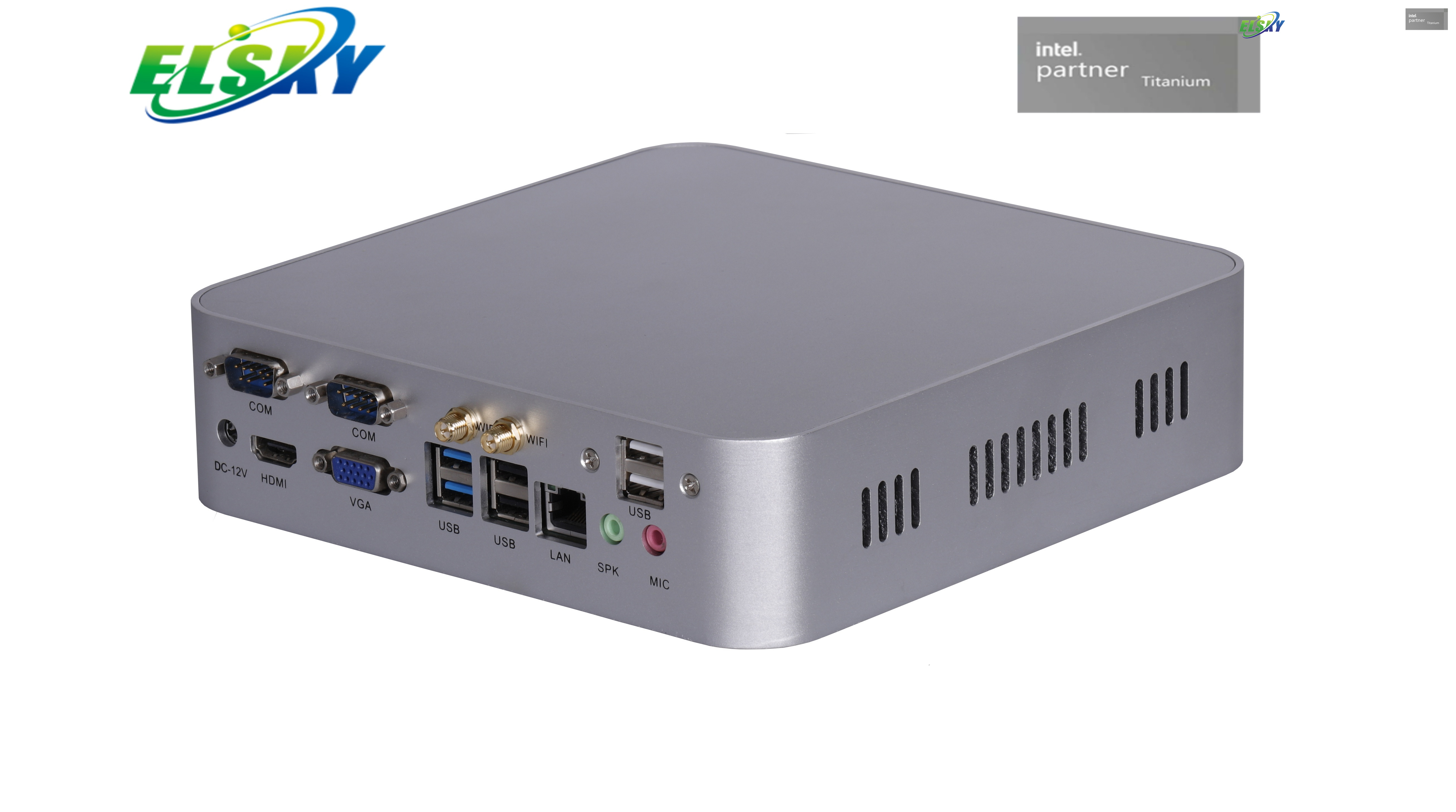 Proveedor de PC industrial de China al por mayor 1037U/I3/I5/I7 Mini PC sin ventilador para quioscos