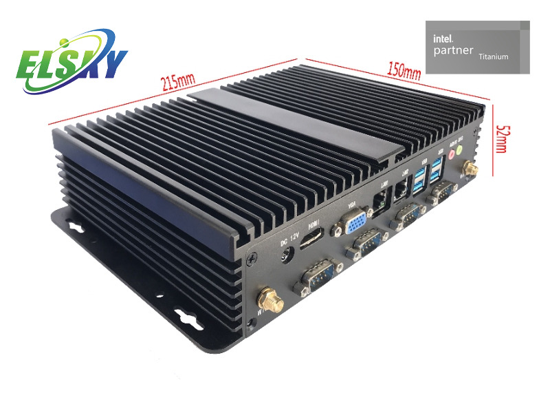 Robuster Mini-Industrie-PC mit 6 COM-Ports