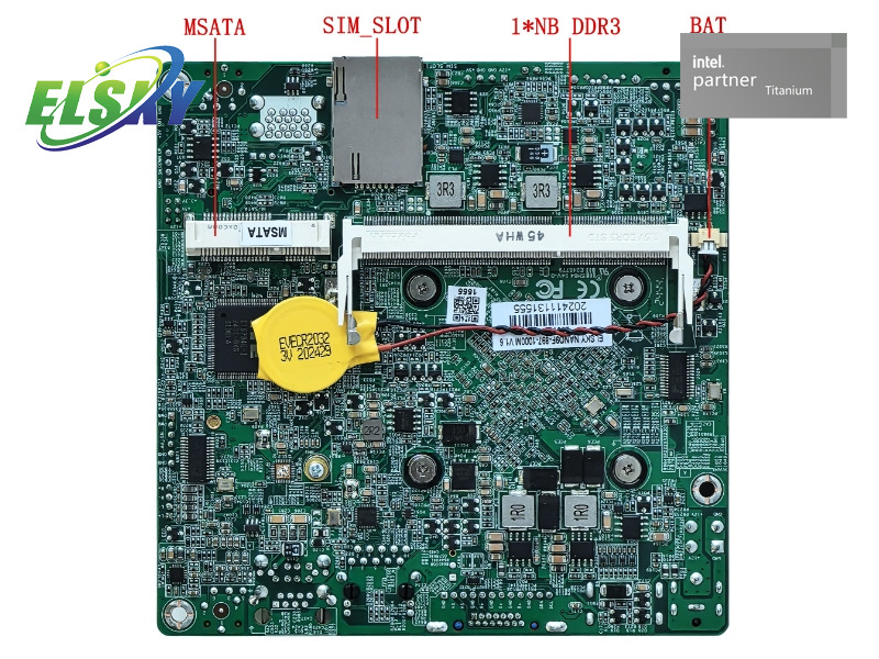Carte m&egrave;re Nano-ITX DDR3 bon march&eacute; pour le contr&ocirc;le industriel