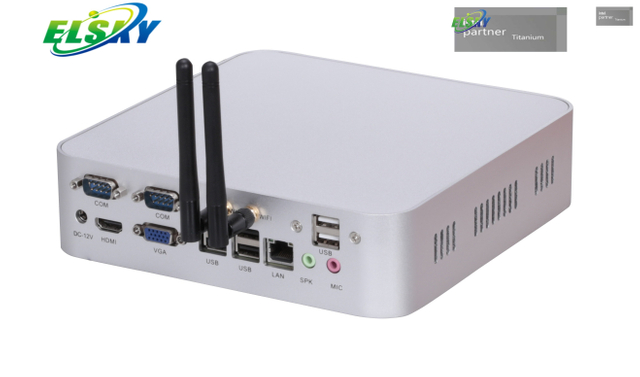 Proveedor de PC industrial de China al por mayor 1037U/I3/I5/I7 Mini PC sin ventilador para quioscos
