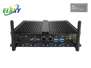 Mini PC industrial robusto com 6 portas COM