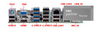 Intel Motherboard mit Intel CPU LGA 1151 6./7./8./9. I3 I5 I7 2*RJ45-LAN 12*COM Ports DDR4 64GB