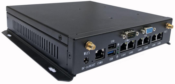 Pare-feu Mini Pc J1900 sans ventilateur RJ45 1000M 6lan ou contournement, logiciel PfSense, pare-feu