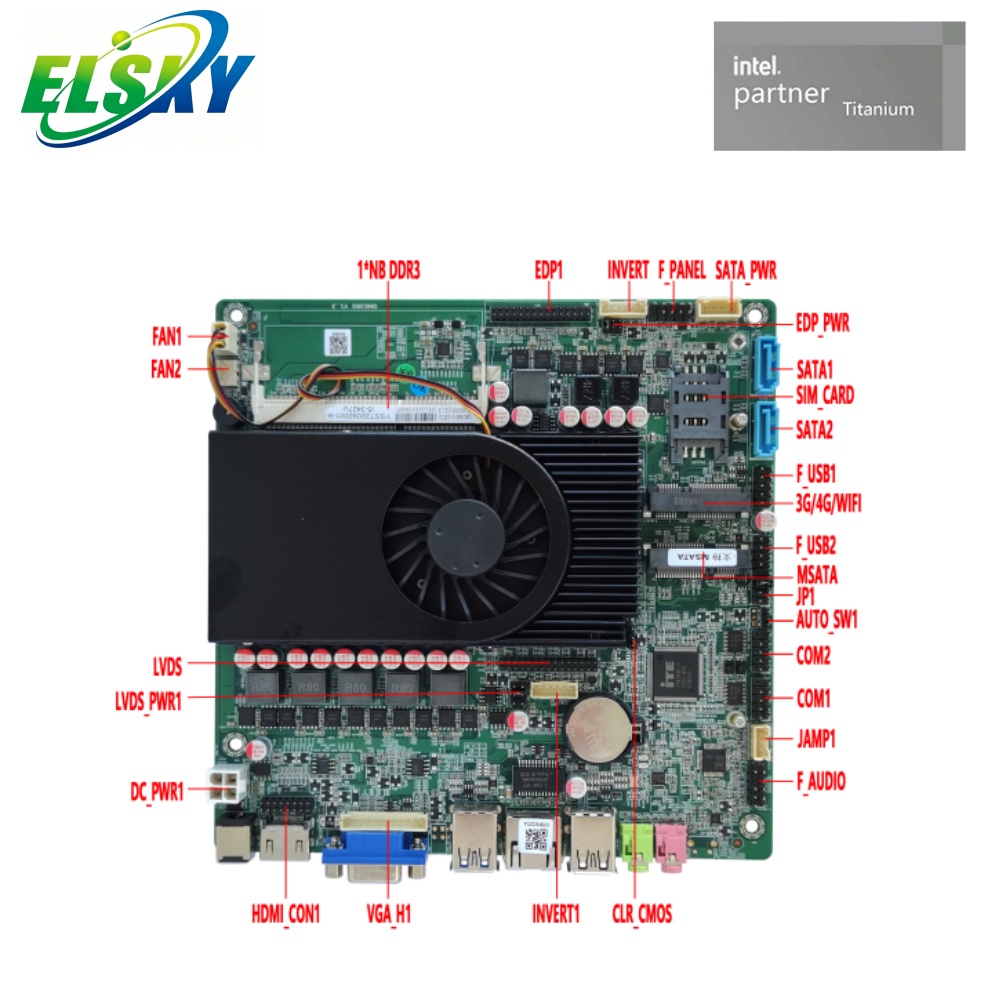 China Hersteller Mini-ITX Motherboard Intel 2. und 3. Generation CPU DDR3 Speicher Mini-PCIE SSD EDP HDMI