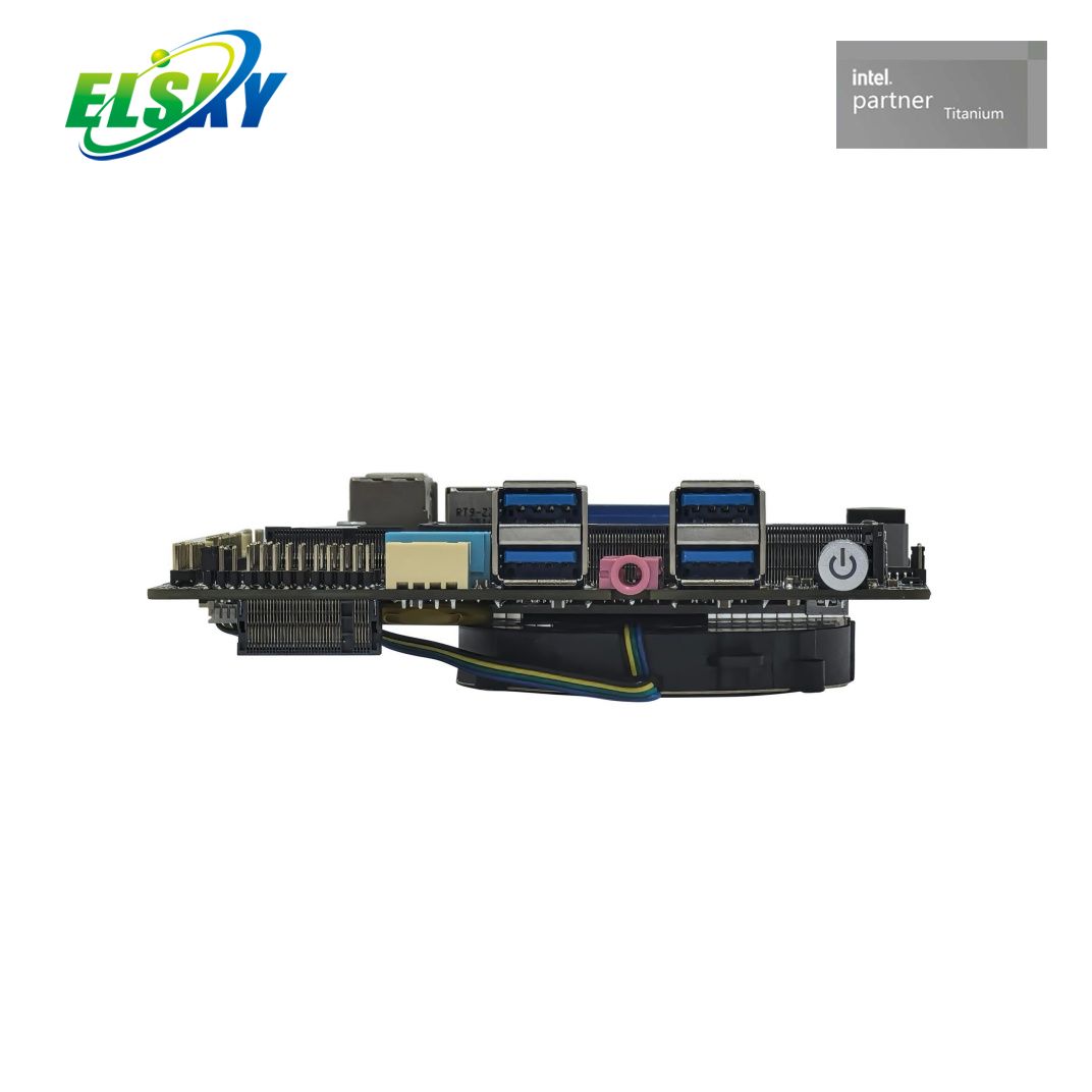 Placa industrial de amplio voltaje, 12-24V, 12.&ordf; generaci&oacute;n, 4K, HDMI, M.2, SSD, LAN dual opcional 