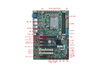 Carte m&egrave;re industrielle prenant en charge In-tel Core 12/13/14e g&eacute;n&eacute;ration, LGA1700 Core i3, i5, i7, i9, CPU ind&eacute;pendant, 2 x PCI, 1 x PCIE X16, 4K, 8K