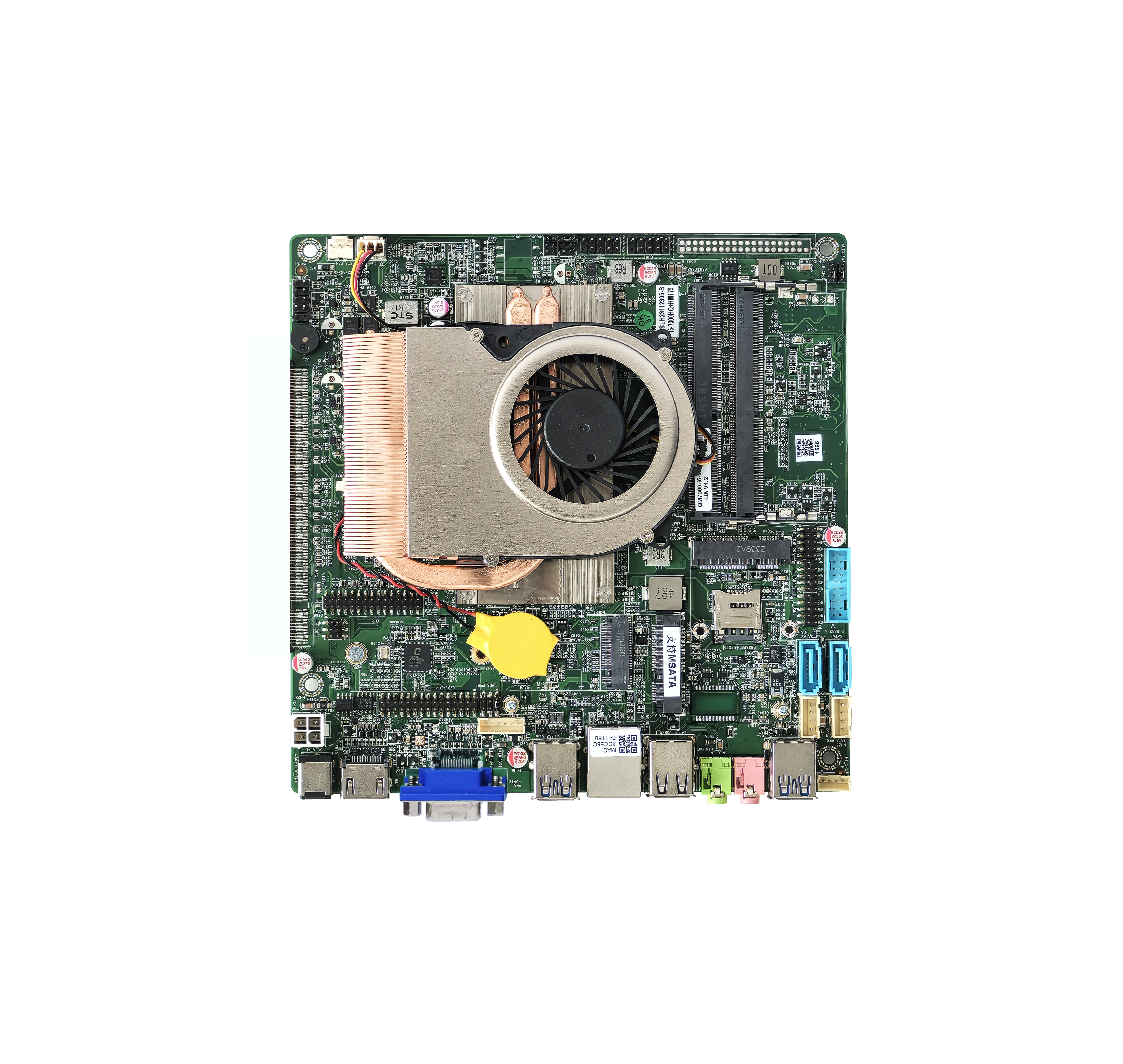  Carte m&egrave;re Mini itx avec Intel 6&egrave;me 7&egrave;me g&eacute;n&eacute;ration 2 * HD-MI 4K LVDS 2K affichage VGA en option 6COM 2LAN 6USB etc.
