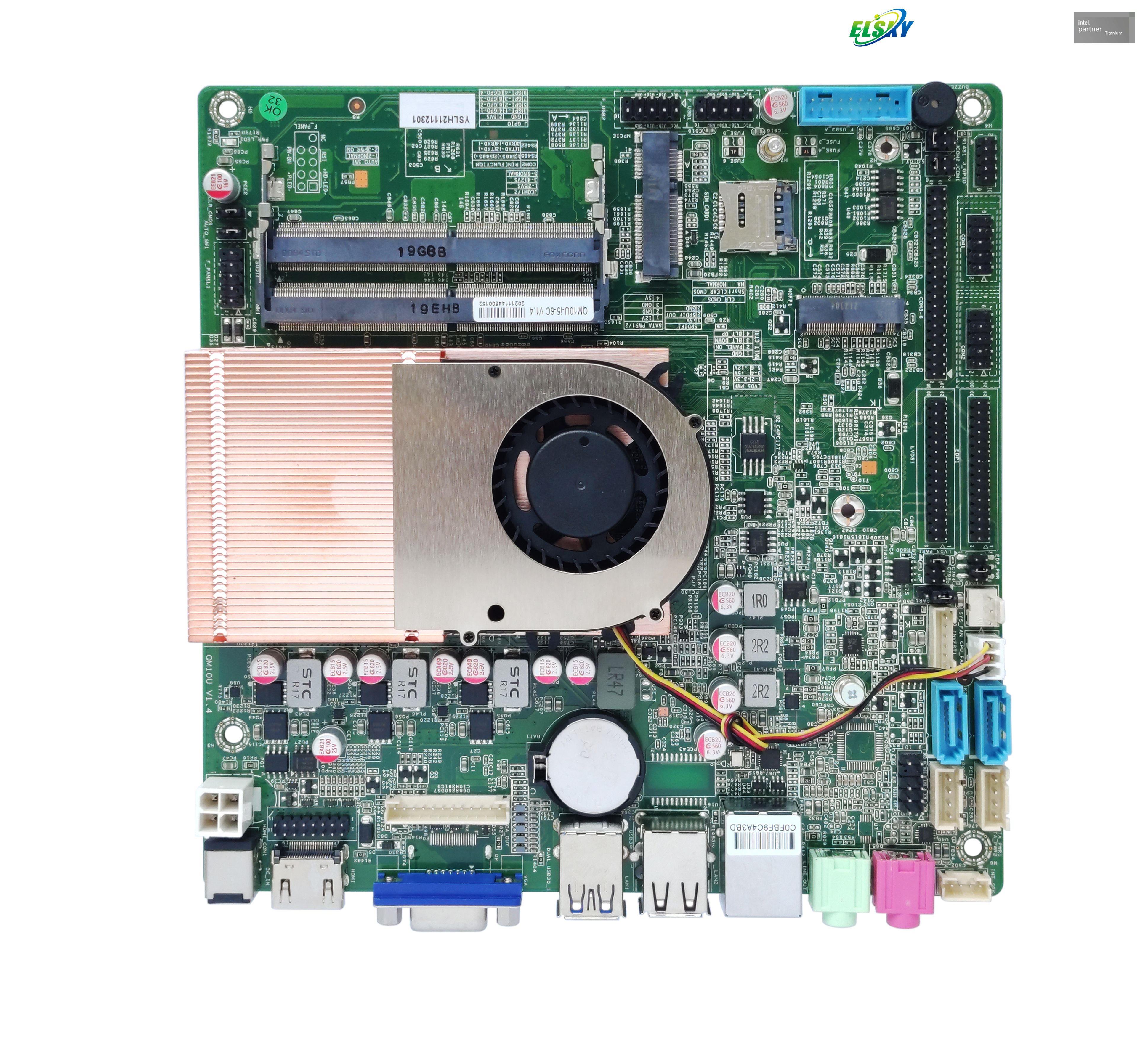 Werkseitig verbrauchsarmes Motherboard mit Intel I3-8145U I5-8265U/8365U I7-8565U CPU f&uuml;r 17 Jahre