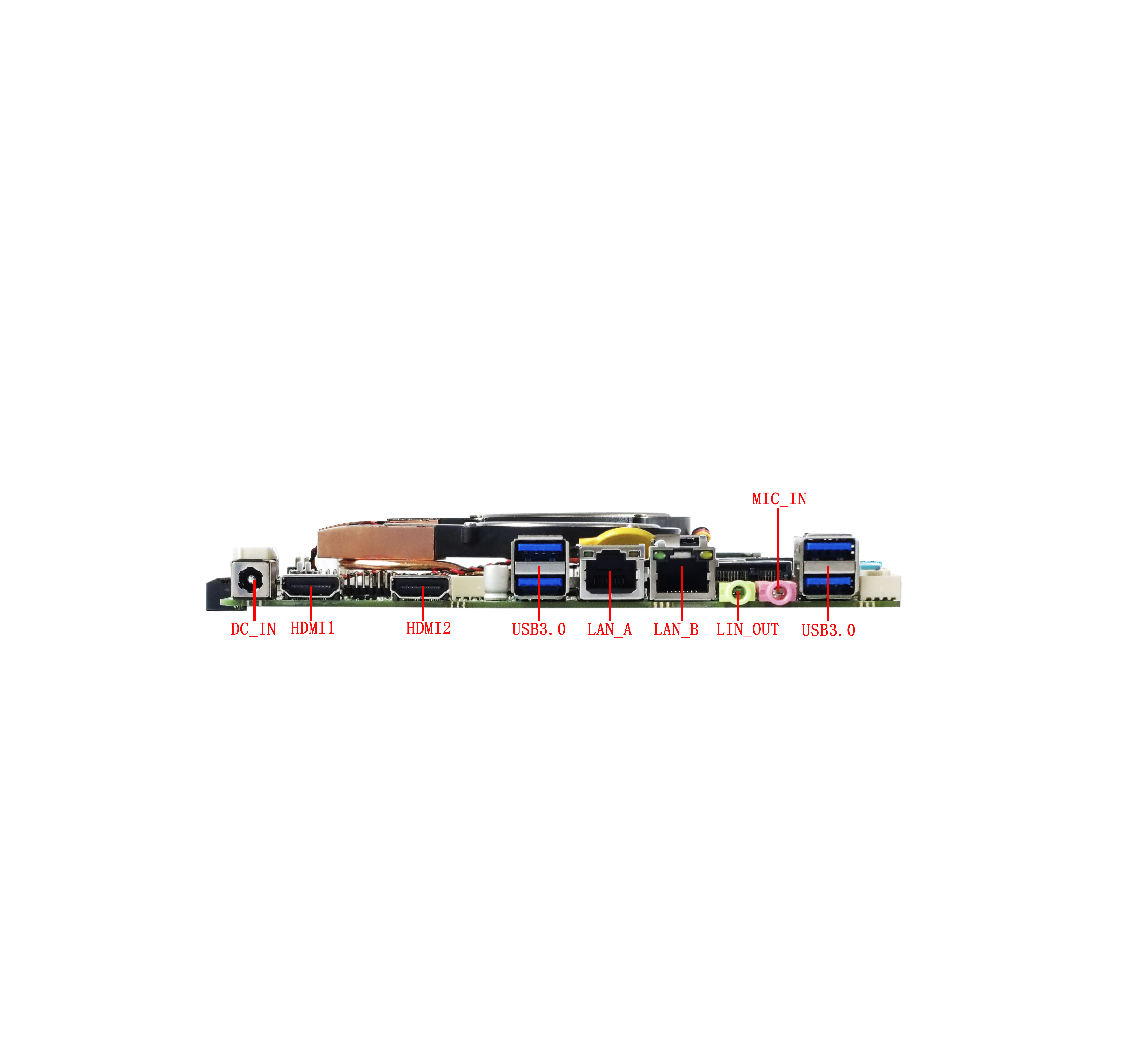  Carte m&egrave;re Mini itx avec Intel 6&egrave;me 7&egrave;me g&eacute;n&eacute;ration 2 * HD-MI 4K LVDS 2K affichage VGA en option 6COM 2LAN 6USB etc.