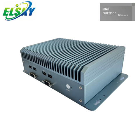 Mini PC industrial sin ventilador con placa base de 4 pulgadas Intel 8/10.&ordf; generaci&oacute;n y Multi-LAN