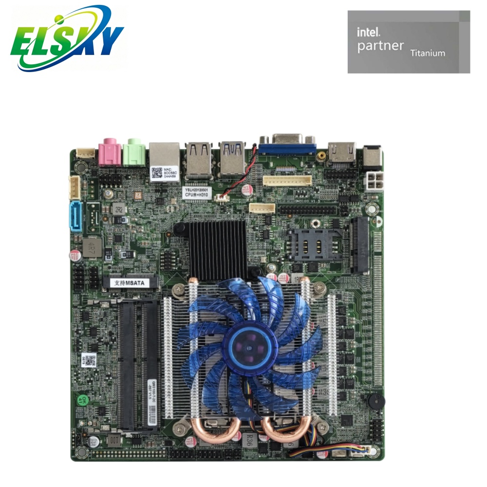 독립 CPU Lga Mini-itx 마더보드 1151 소켓 8/9세대 CPU 2*DDR4 M.2 PCIE X16 H310 VGA 데스크탑 12/19V