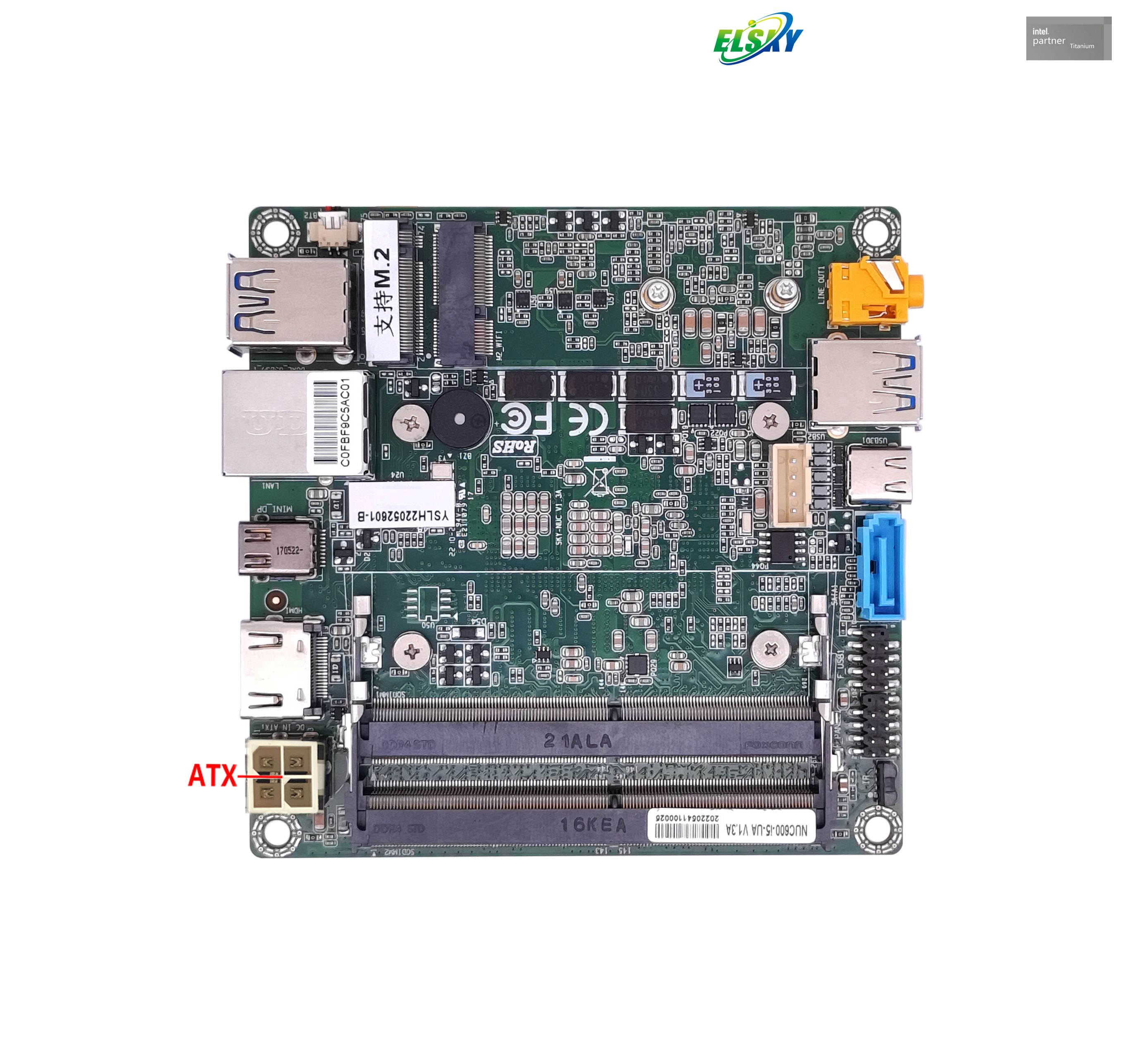 미니 PC, 키오스크, 산업용 Intel I3-6100U I5-6200U I7-6500U CPU를 탑재한 고성능 공장 마더보드