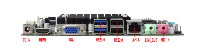 Mini-Motherboard Intel Celeron/Pentium N-Serie Prozessor HD-MI VGA LVDS f&uuml;r industrielle Steuerung KIOSK mit mehreren Bildschirmen